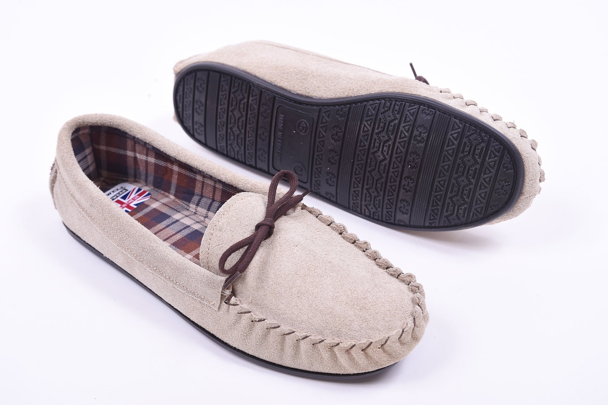 Flannel moccasins sale