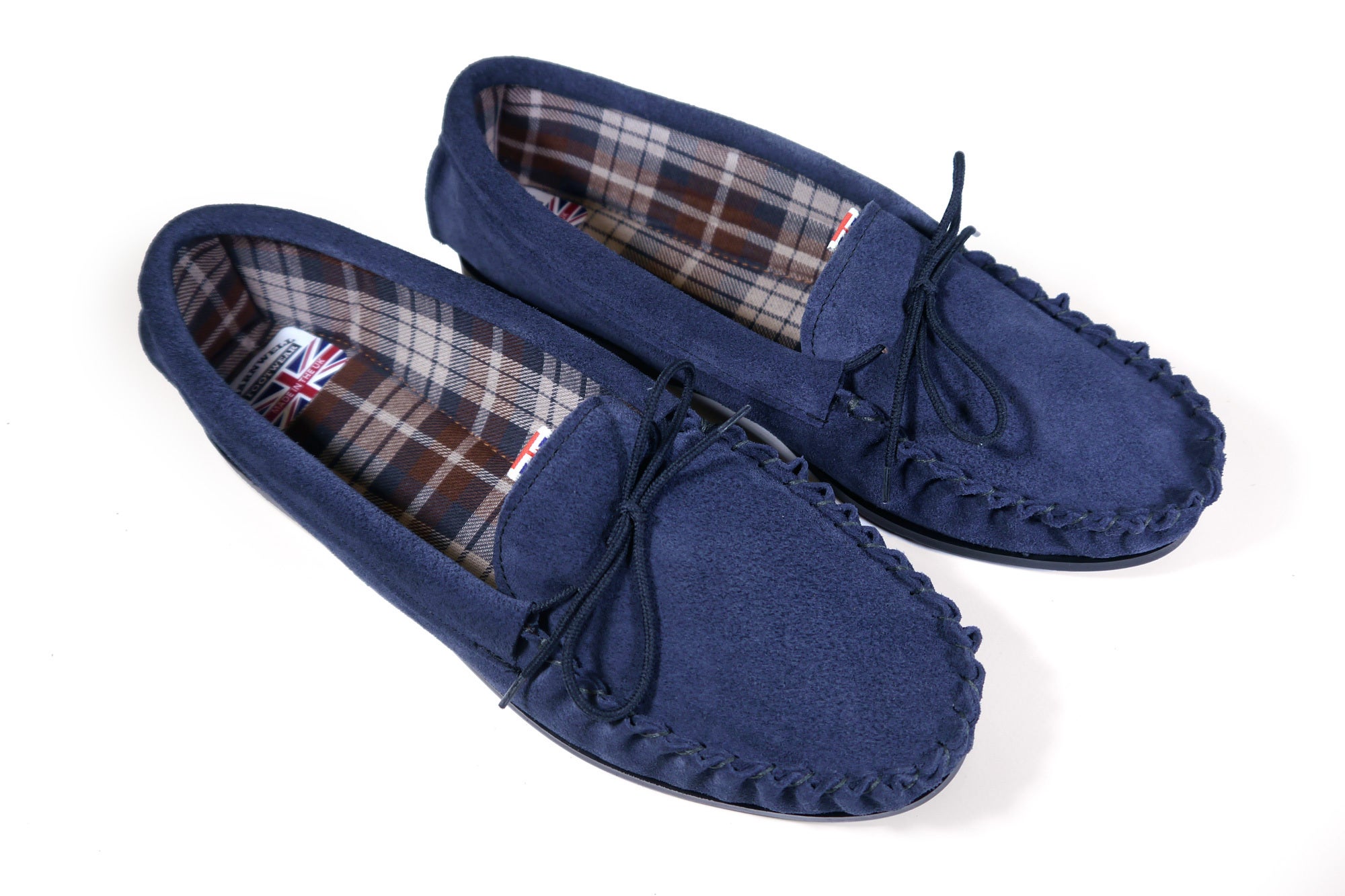 Women's hard sole moccasin slippers hot sale